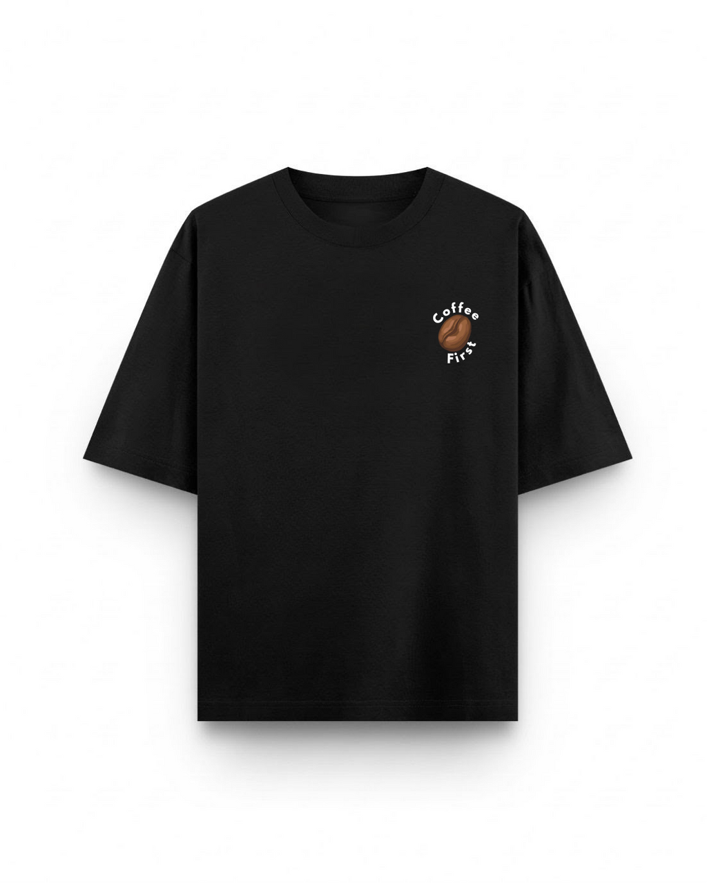 Coffee Before Reality Oversized Tee